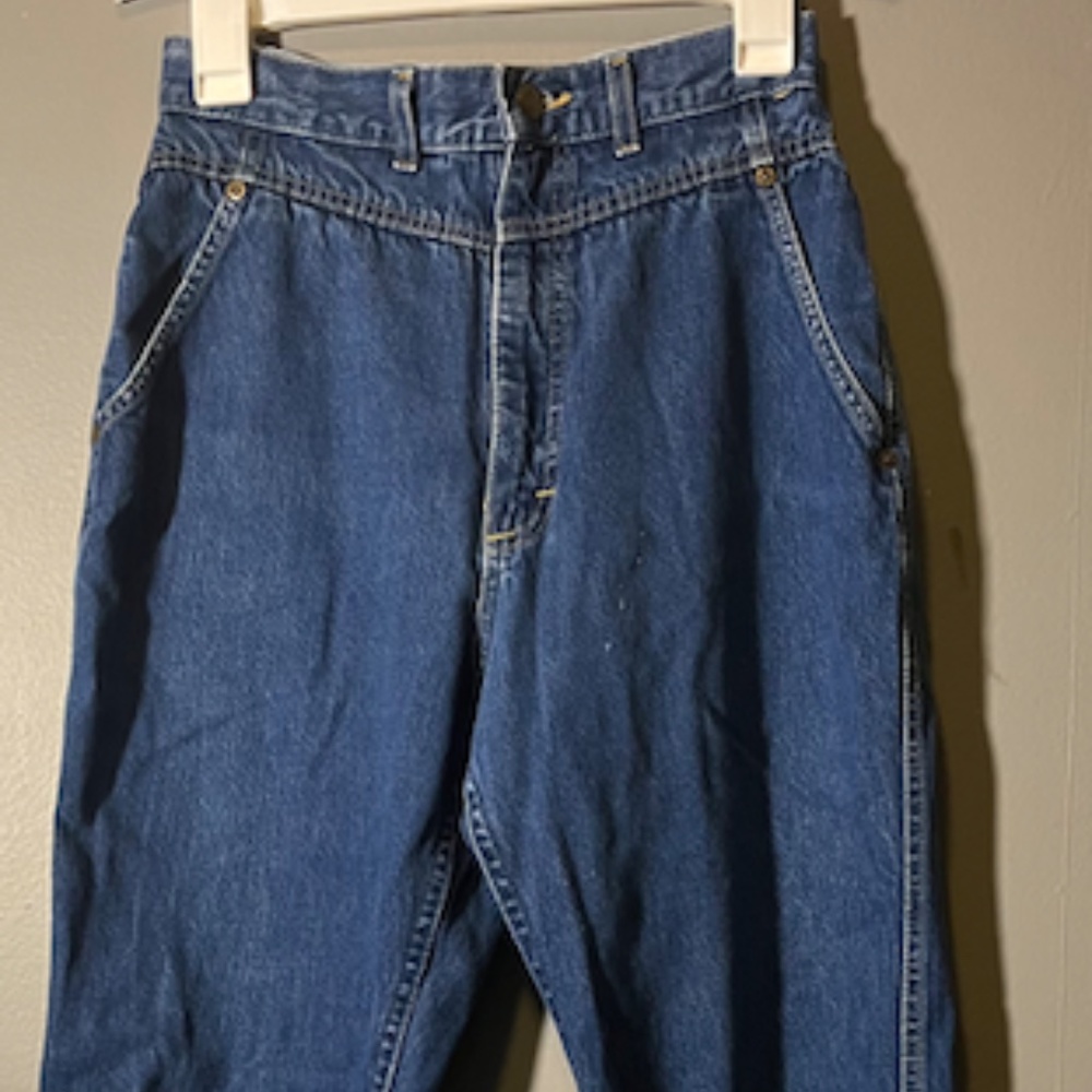 Vintage Lee Jeans, High Waist, 100% Cotton, Mom Jeans, Tapered Leg